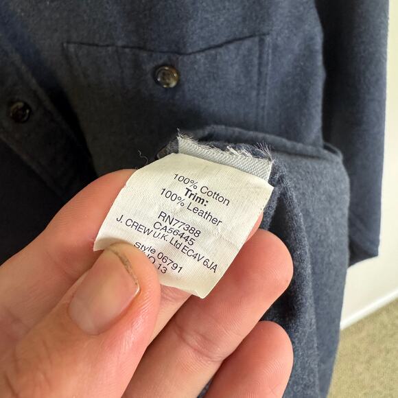 J Crew Brushed Chamois Flannel Button Up Shirt US Men's S - Picture 6 of 7